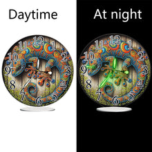 Load image into Gallery viewer, Acrylic Special Shape Lizard 5D Diamond Painting Clock Art Craft for Adults
