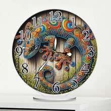 Load image into Gallery viewer, Acrylic Special Shape Lizard 5D Diamond Painting Clock Art Craft for Adults
