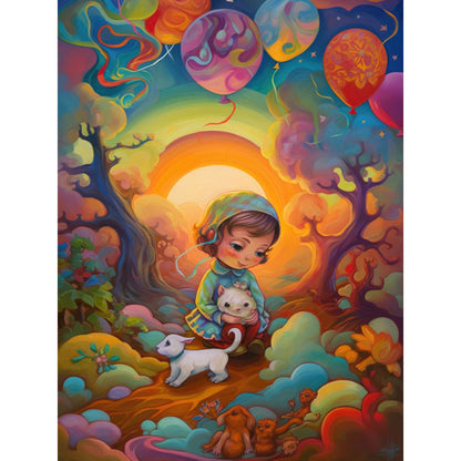 Diamond Painting - Full Round - Dream Child (30*40CM)