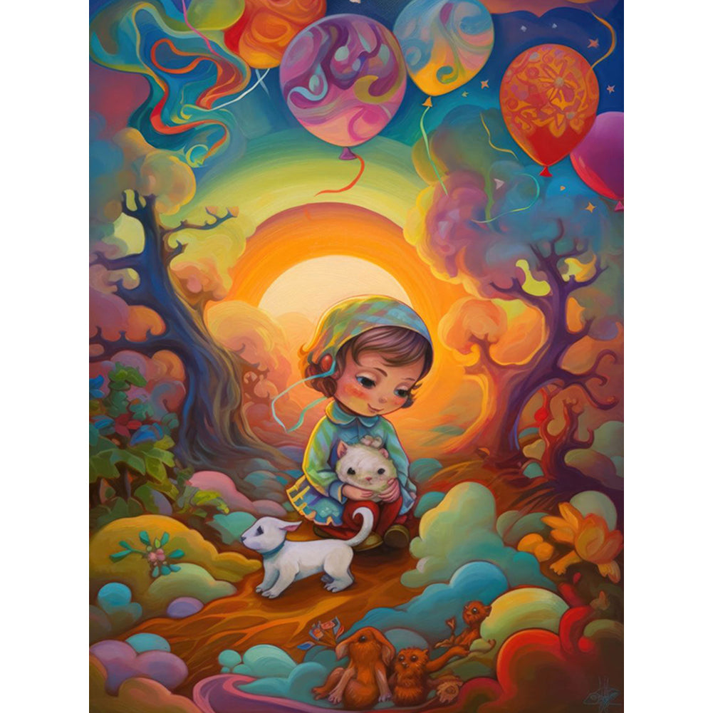 Diamond Painting - Full Round - Dream Child (30*40CM)