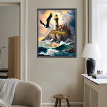 Load image into Gallery viewer, Diamond Painting - Full Square - Lighthouse By The Sea (40*50CM)
