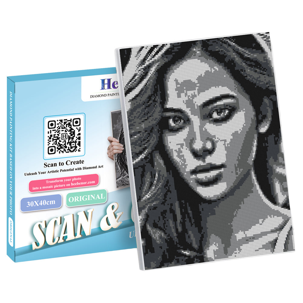 Personalized Photo 5D Diamond Painting Kit Diamond Embroidery Art Set for Adults