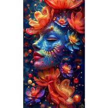 Load image into Gallery viewer, AB Diamond Painting - Full Round - Mysterious Flower Girl (40*70CM)
