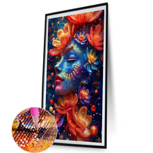 Load image into Gallery viewer, AB Diamond Painting - Full Round - Mysterious Flower Girl (40*70CM)
