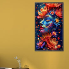 Load image into Gallery viewer, AB Diamond Painting - Full Round - Mysterious Flower Girl (40*70CM)
