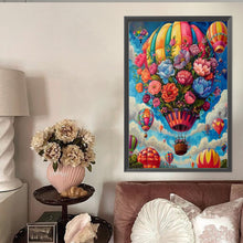 Load image into Gallery viewer, AB Diamond Painting - Full Round - Flower Balloon In The Sky (40*60CM)
