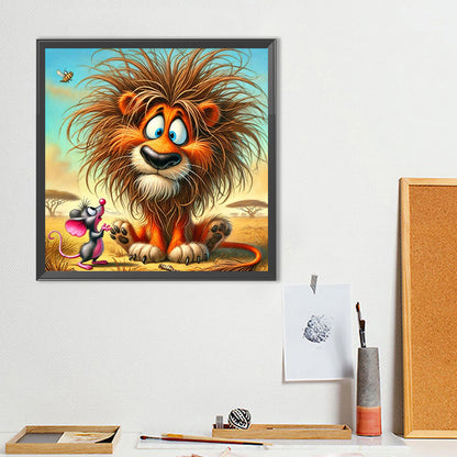 Diamond Painting - Full Round - Talking Lion Mouse (40*40CM)