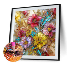 Load image into Gallery viewer, Diamond Painting - Partial Special Shaped - Colored Flowers (30*30CM)
