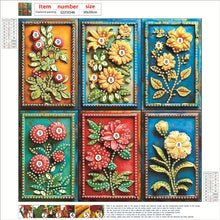 Load image into Gallery viewer, Diamond Painting - Partial Special Shaped - Flower Blocks (30*30CM)
