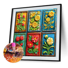 Load image into Gallery viewer, Diamond Painting - Partial Special Shaped - Flower Blocks (30*30CM)
