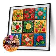 Load image into Gallery viewer, Diamond Painting - Partial Special Shaped - Flower Blocks (30*30CM)
