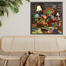 Load image into Gallery viewer, Diamond Painting - Full Square - Reading Dragon (40*40CM)
