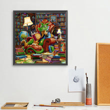 Load image into Gallery viewer, Diamond Painting - Full Square - Reading Dragon (40*40CM)
