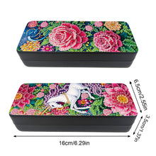 Load image into Gallery viewer, Feather Diamond Painting Eyeglasses Case Glasses Storage Case for Friends Gift
