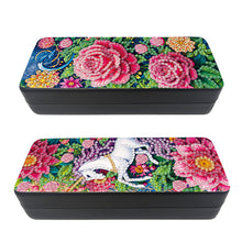 Load image into Gallery viewer, Feather Diamond Painting Eyeglasses Case Glasses Storage Case for Friends Gift
