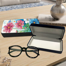 Load image into Gallery viewer, Feather Diamond Painting Eyeglasses Case Glasses Storage Case for Friends Gift
