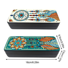 Load image into Gallery viewer, Feather Diamond Painting Eyeglasses Case Glasses Storage Case for Friends Gift
