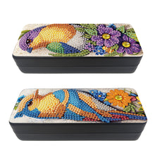 Load image into Gallery viewer, Feather Diamond Painting Eyeglasses Case Glasses Storage Case for Friends Gift
