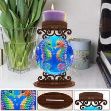 Load image into Gallery viewer, Animals Diamond Painting Candle Holder Ornaments Desktop Tea Light Candle Holder
