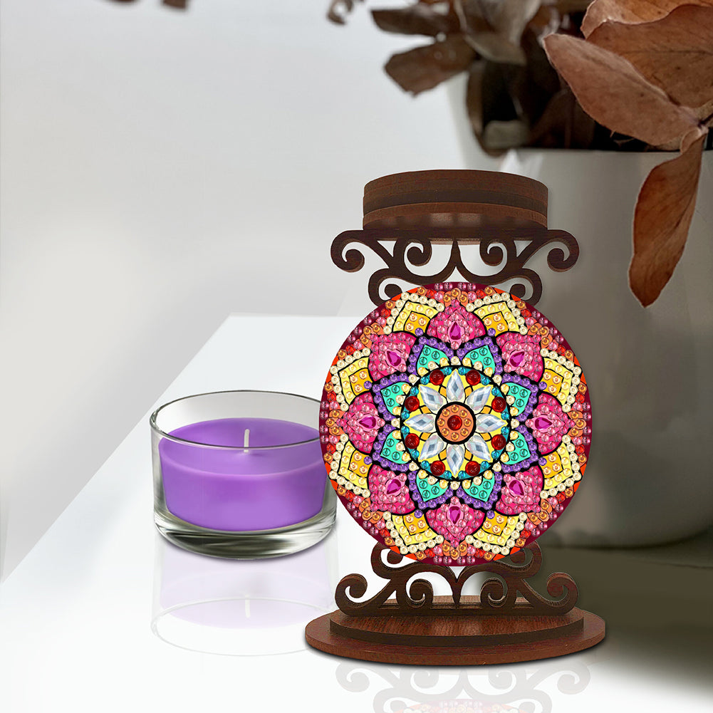 Animals Diamond Painting Candle Holder Ornaments Desktop Tea Light Candle Holder