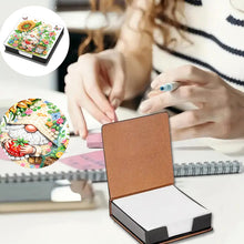 Load image into Gallery viewer, Gnome Leather Diamond Art Note Box with 160 Sheets of Paper for Beginners
