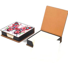 Load image into Gallery viewer, Butterfly Leather Diamond Art Note Box with 160 Sheets of Paper for Beginners
