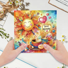 Load image into Gallery viewer, 6pcs Diamond Painting Greeting Cards DIY Diamond Art Cards for Adults (Sun)
