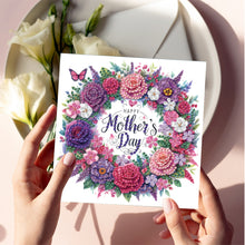Load image into Gallery viewer, 6pcs Diamond Painting Greeting Cards DIY Diamond Art Cards for Adults (Wreath)
