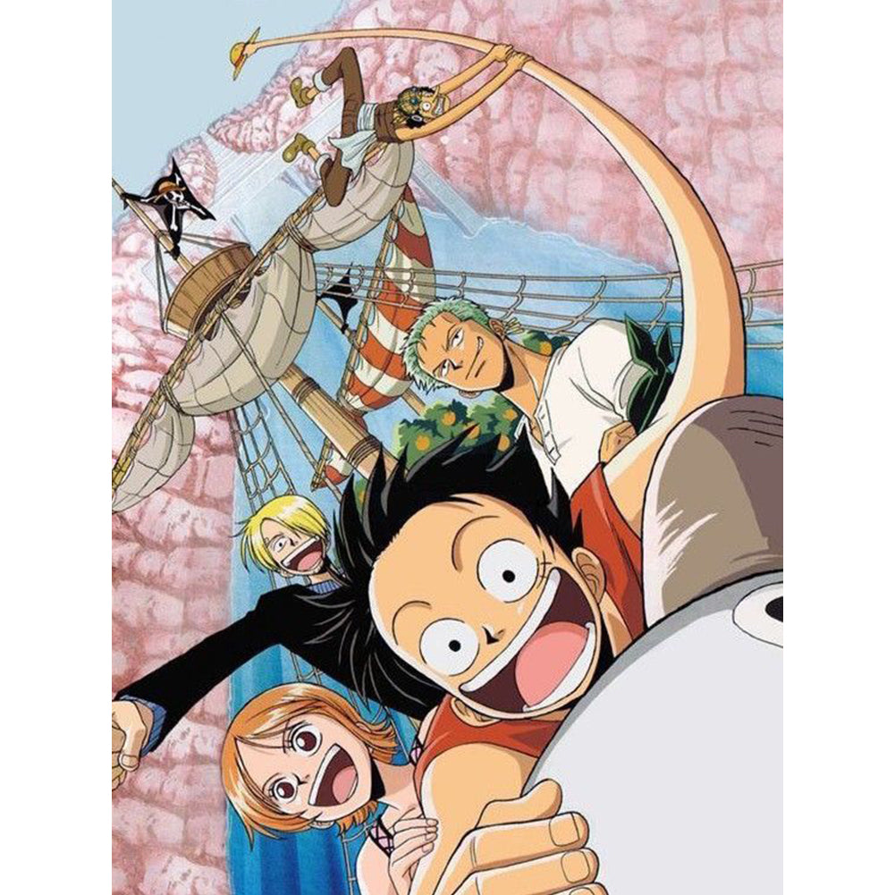 Diamond Painting - Full Round - One Piece Red Earth Continent (30*40CM)