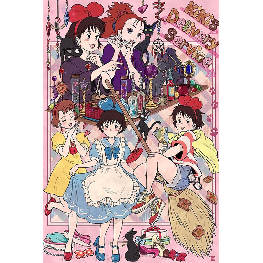 Diamond Painting - Full Round - Miyazaki Hayao Kiki'S Delivery Service (40*60CM)