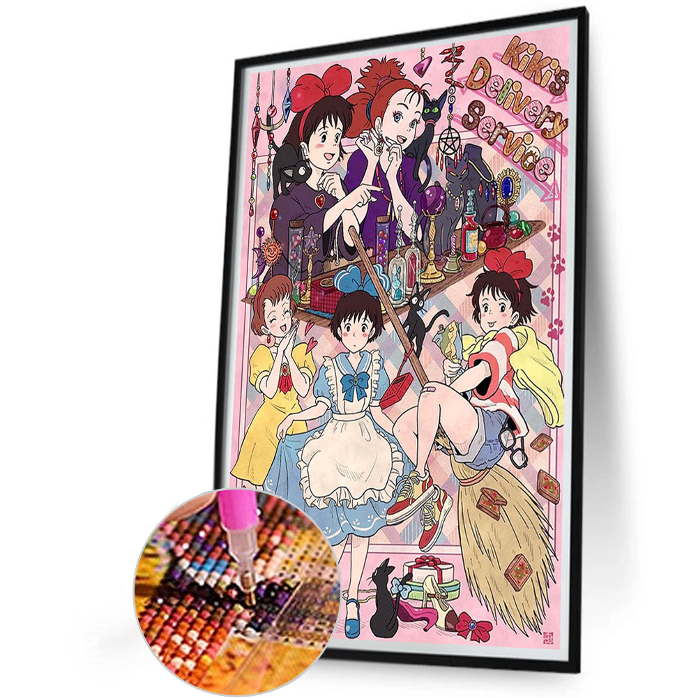 Diamond Painting - Full Round - Miyazaki Hayao Kiki'S Delivery Service (40*60CM)