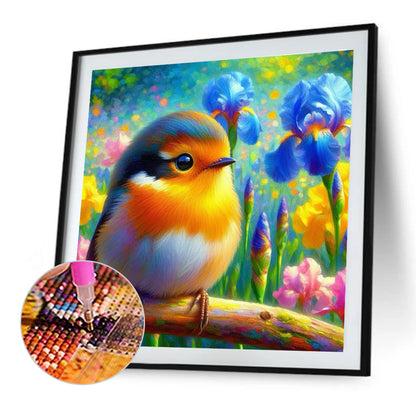 Diamond Painting - Full Round - Iris Robin (30*30CM)
