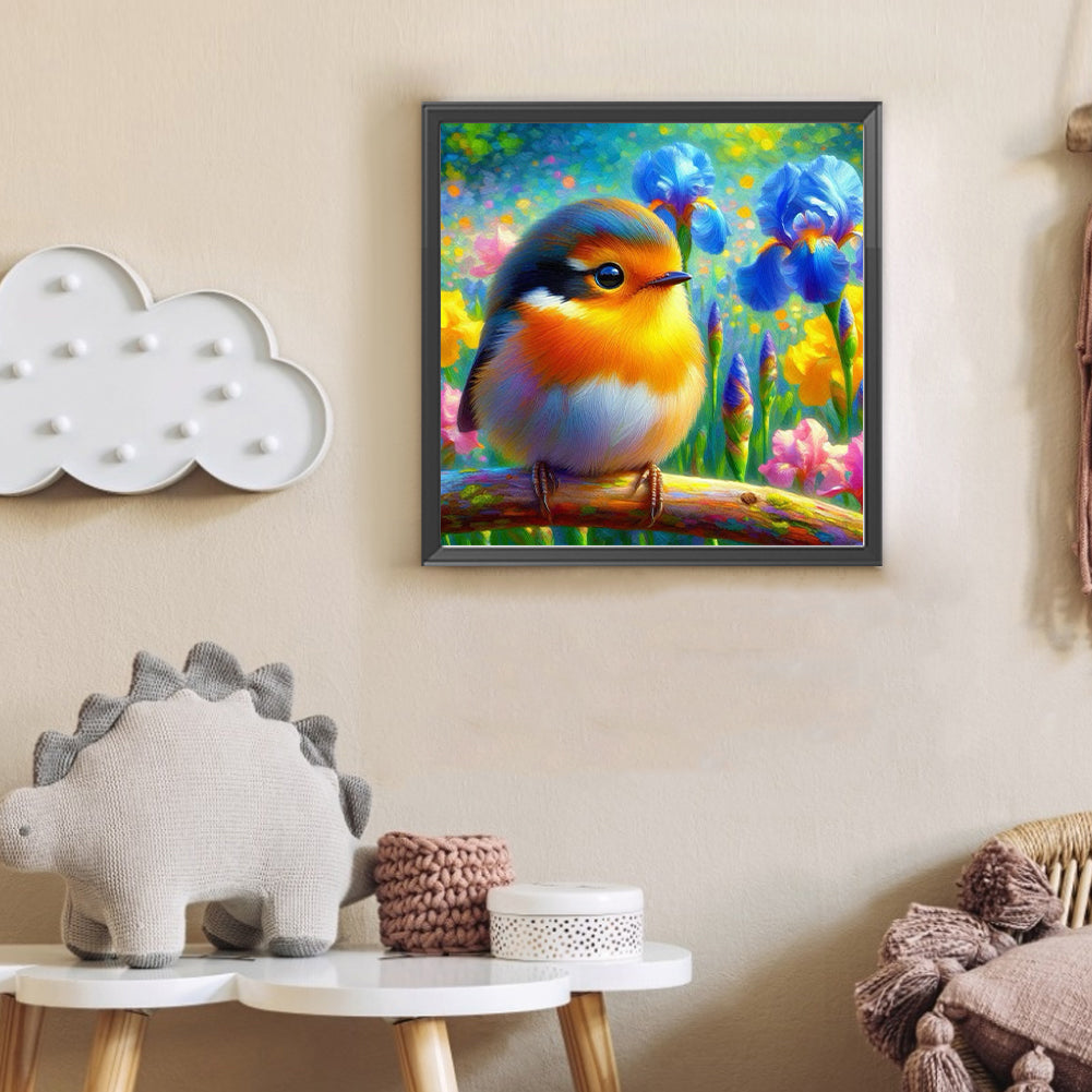 Diamond Painting - Full Round - Iris Robin (30*30CM)