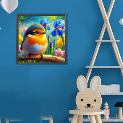 Diamond Painting - Full Round - Iris Robin (30*30CM)