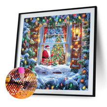 Load image into Gallery viewer, AB Diamond Painting - Full Round - Christmas Snowy Night (40*40CM)
