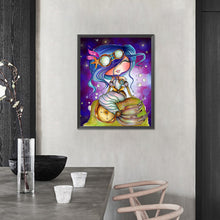 Load image into Gallery viewer, AB Diamond Painting - Full Round - Blue-Haired Mermaid (40*50CM)
