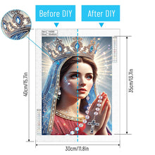 Load image into Gallery viewer, Diamond Painting - Partial Special Shaped - Virgin Mary (30*40CM)
