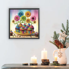 Load image into Gallery viewer, Diamond Painting - Partial Special Shaped - Daisy Cake (30*30CM)
