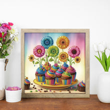 Load image into Gallery viewer, Diamond Painting - Partial Special Shaped - Daisy Cake (30*30CM)
