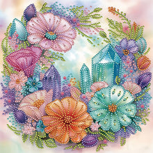 Load image into Gallery viewer, Diamond Painting - Partial Special Shaped - Crystal Flowers (30*30CM)
