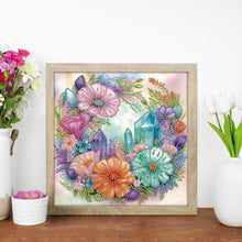 Load image into Gallery viewer, Diamond Painting - Partial Special Shaped - Crystal Flowers (30*30CM)
