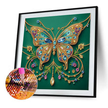 Load image into Gallery viewer, Diamond Painting - Partial Special Shaped - Flower Crystal Butterfly (30*30CM)

