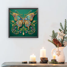 Load image into Gallery viewer, Diamond Painting - Partial Special Shaped - Flower Crystal Butterfly (30*30CM)
