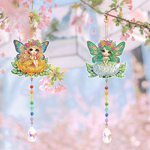 Load image into Gallery viewer, 2Pcs 5D DIY Diamond Painting Sun Catcher Crystal Painting Ornaments (Fairy)
