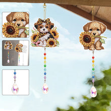 Load image into Gallery viewer, 2Pcs 5D DIY Diamond Painting Sun Catcher Crystal Painting Ornaments (Puppy)
