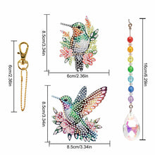 Load image into Gallery viewer, 2Pcs DIY Diamond Painting Sun Catcher Crystal Painting Ornaments (Hummingbird)

