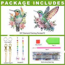 Load image into Gallery viewer, 2Pcs DIY Diamond Painting Sun Catcher Crystal Painting Ornaments (Hummingbird)
