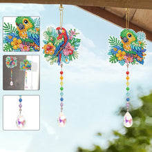 Load image into Gallery viewer, 2Pcs 5D DIY Diamond Painting Sun Catcher Crystal Painting Ornaments (Parrot)
