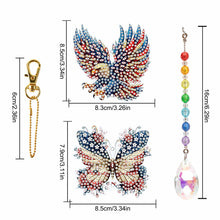 Load image into Gallery viewer, 2Pcs Diamond Painting Sun Catcher Crystal Painting Ornament(US Independence Day)
