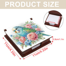 Load image into Gallery viewer, Parrot Diamond Painting Notecard Box Gem Art Sticky Note Holder for DIY Art
